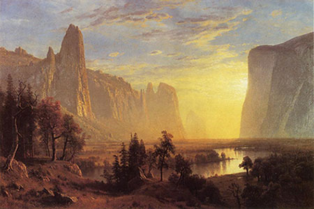 painting of Yosemite Valley by Beirstadt