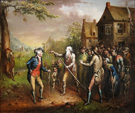 illustration of scene from "Rip Van Winkle"