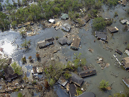 flood damage from Hurrican Katrina