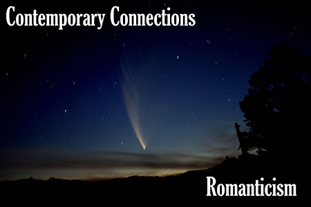 comet in night sky "Contemporary Connections Romanticism"