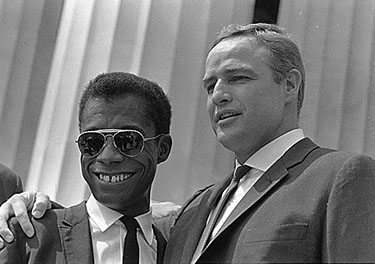 James Baldwin and Marlon Brando