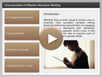 Characterisitics of Effective Narrative Writing