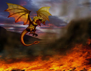 fire-breathing dragon