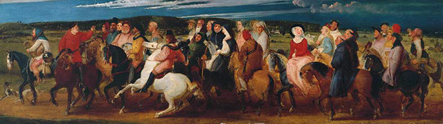 The Canterbury pilgrims as painted by Thomas Stothard