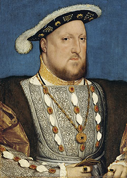 A 16th-centry portrait of Henry VIII by Hans Holbein, the Younger 