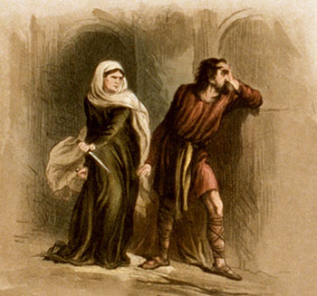 Macbeth and Lady Macbeth after the murder