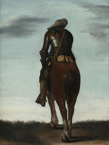 soldier riding horseback