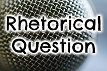 A speaker asks a rhetorial question when they are trying to make a point, instead of actually seek an answer.

An example of a rhetorical question is “why me?”