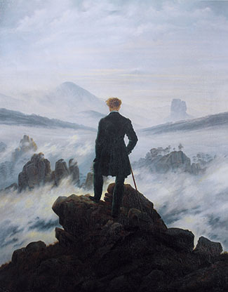 The Wanderer painting by Caspar David Friedrich