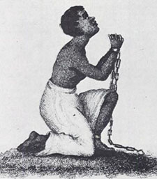 a slave in chains