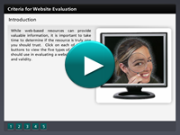 Criteria for Website Evaluation player