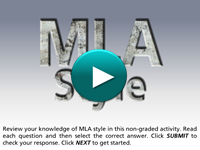 MLA Style Review player