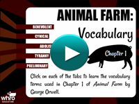 Animal Farm: Vocabulary - Chapter 1