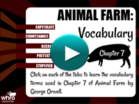 Animal Farm Vocabulary Chapter 7