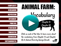 Animal Farm Vocabulary Chapters 9 and 10