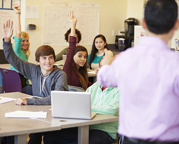 students in a classroom