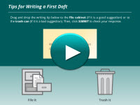 Tips for Writing a First Draft