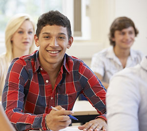 boy in classroom