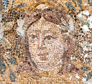 A mosaic of Hades, the Greek god of the Underworld