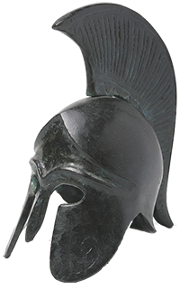 Helmet of Greek warrior