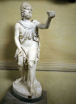 A statue of Odysseus