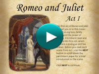 Reading Act I of Romeo and Juliet