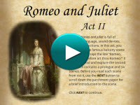 Reading Act II of Romeo and Juliet