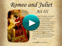 Reading Act III of Romeo and Juliet