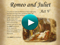 Reading Act V of Romeo and Juliet