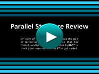 Parallel Structure Review