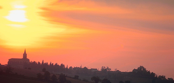 Sunset in France