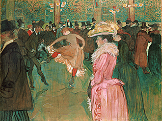 Henri de Toulouse-Lautrec, At the Moulin Rouge: The Dance