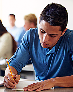 Student Taking Quiz