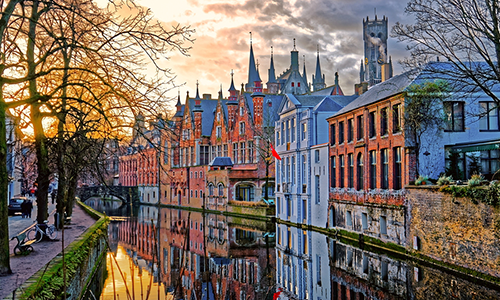 Canals of Bruges, Belgium