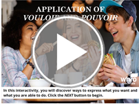 Application of Vouloir and Pouvoir