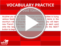 Vocabulary Practice - Food Items