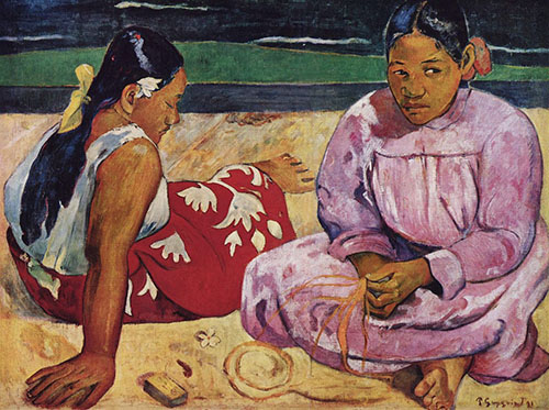 Paul Gauguin's painting of Femmes de Tahiti, 1891