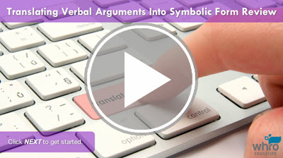 Translating Verbal Arguments Into Symbolic Form Review Interactivity