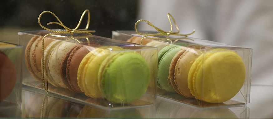 Nicely packages macaroons