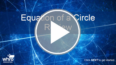 Equation of a Circle Review