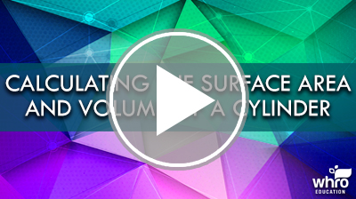 Calculating the Surface Area and Volume of a Cylinder Video