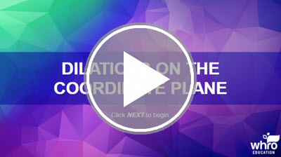 Dilations on the Coordinate Plane interactivity