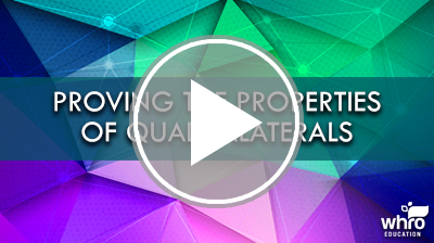 Proving the Properties of Quadrilaterals Video