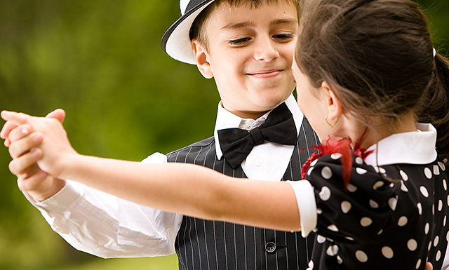 Two Children Dancing