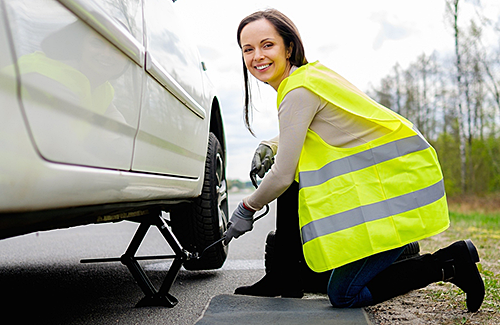 Changing a tire