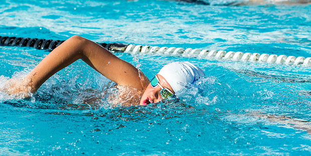 A freestyle swimmer