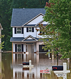 A very flooded neighborhod