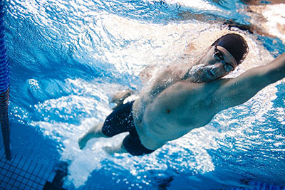 swimmer in a pool