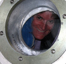 Educator-at-sea Inside JSL II Submersible