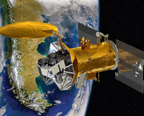 >Illustration of Aquarius Satellite